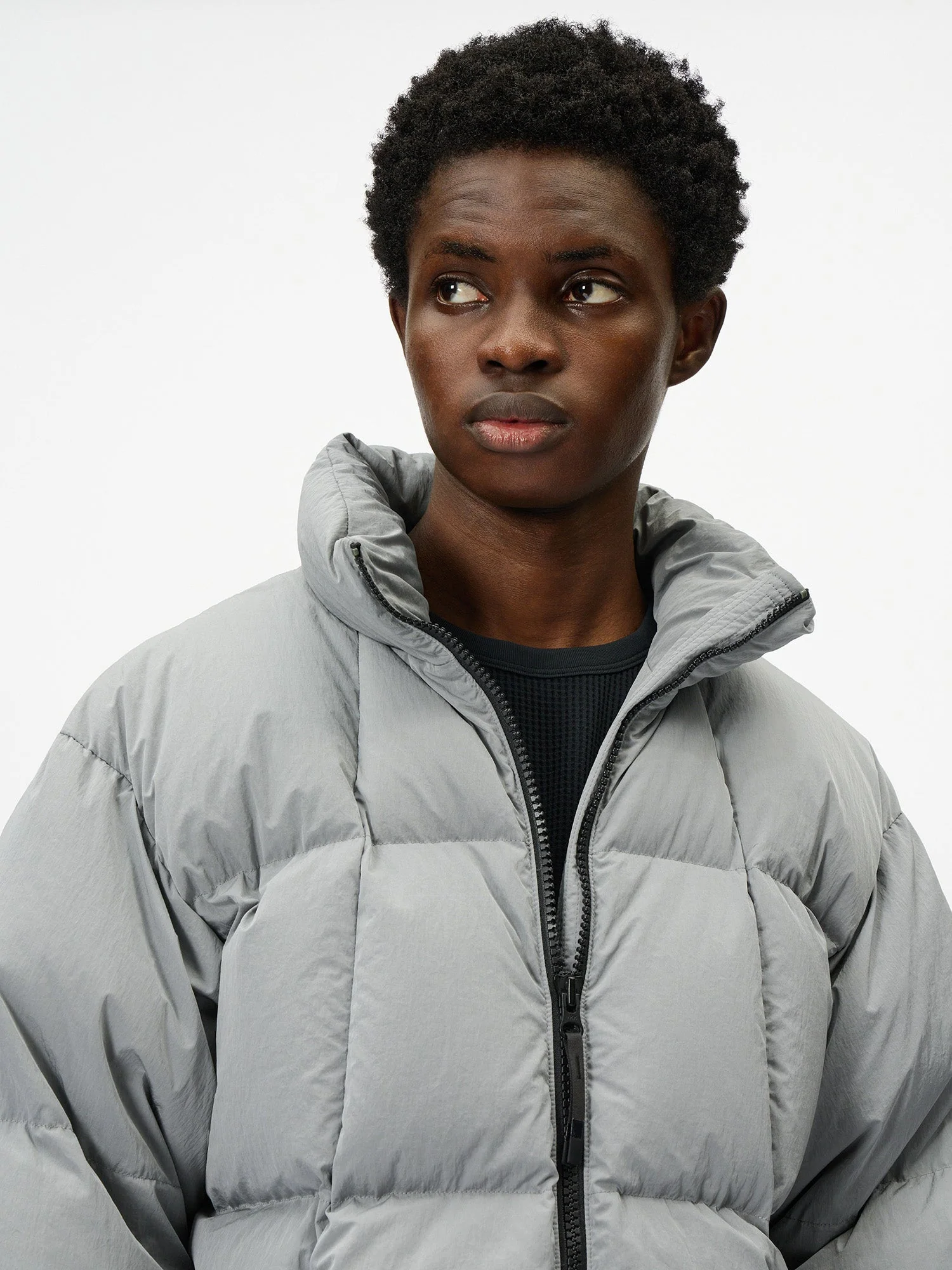 Dope Dyed Ripple Nylon Down Jacket - Image 10