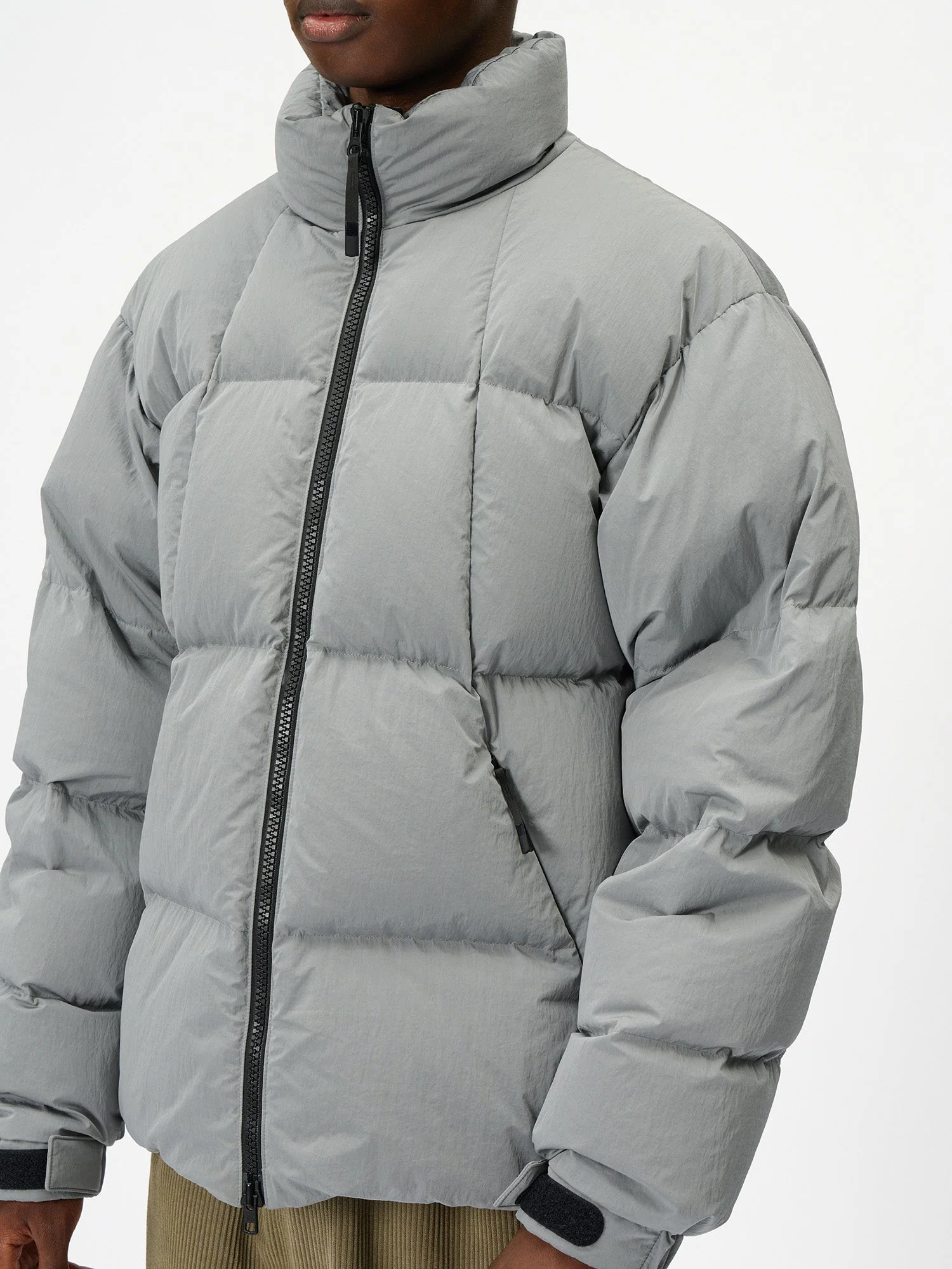 Dope Dyed Ripple Nylon Down Jacket - Image 11