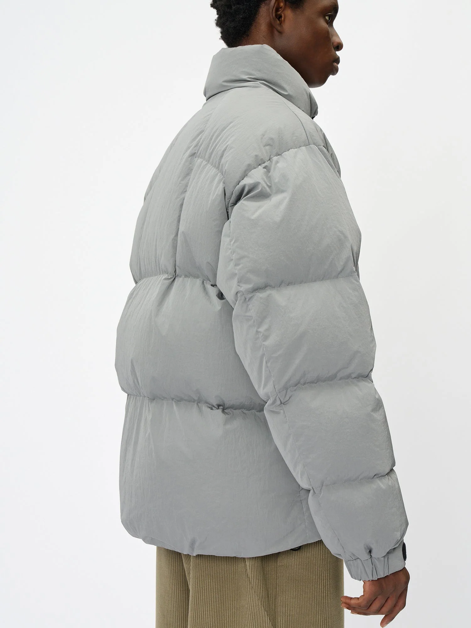 Dope Dyed Ripple Nylon Down Jacket - Image 12