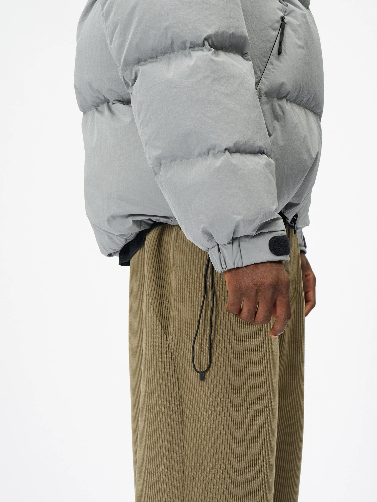 Dope Dyed Ripple Nylon Down Jacket - Image 15