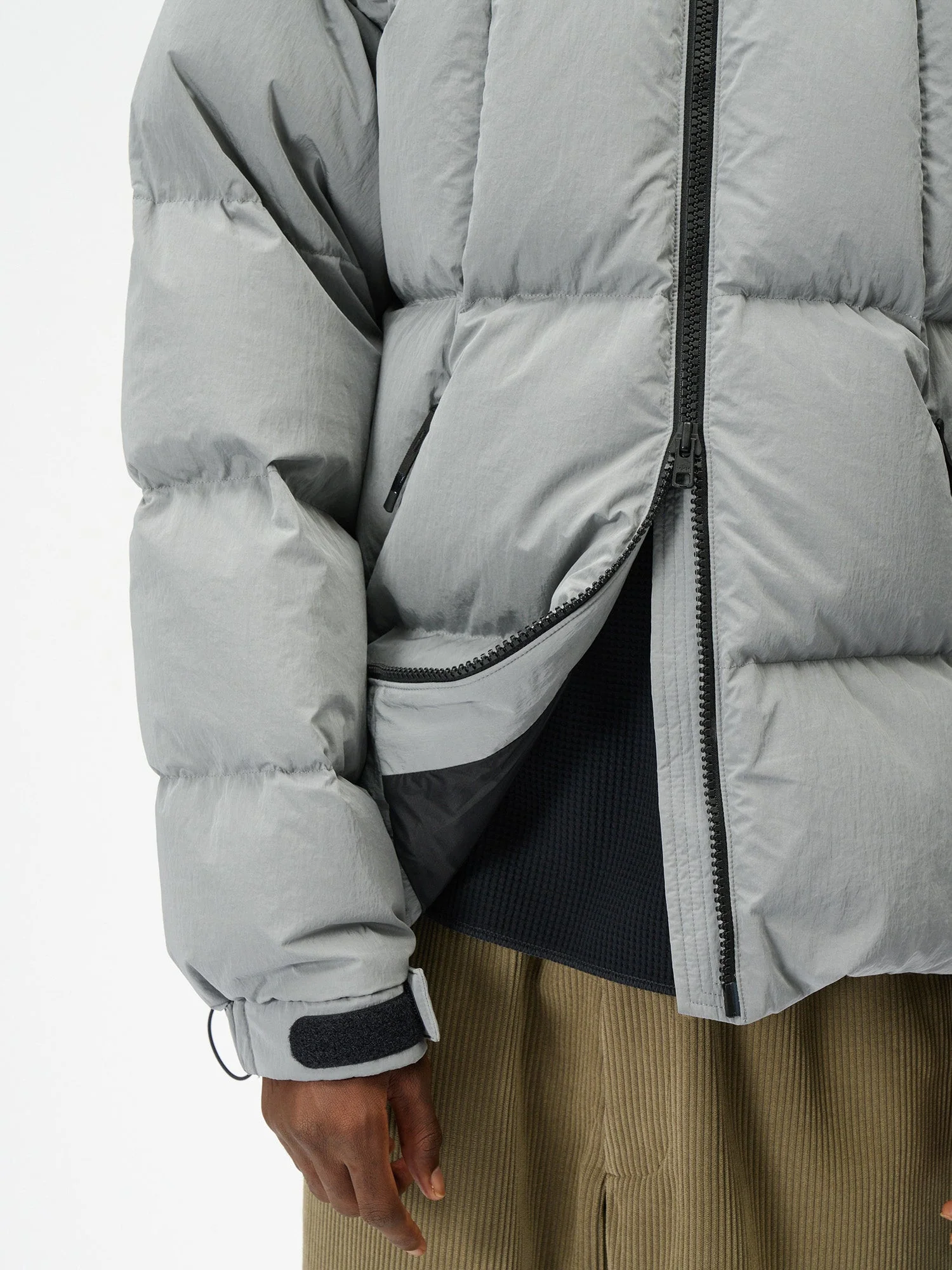Dope Dyed Ripple Nylon Down Jacket - Image 16