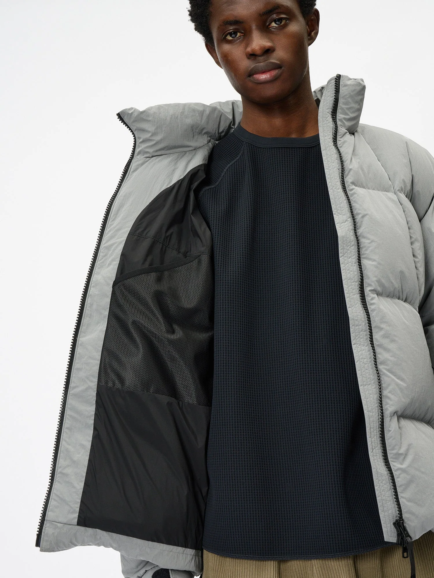 Dope Dyed Ripple Nylon Down Jacket - Image 17