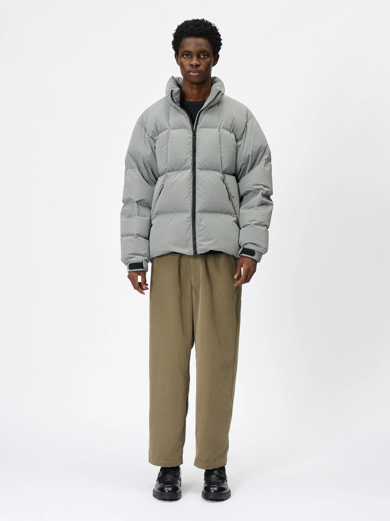 Dope Dyed Ripple Nylon Down Jacket - Image 4
