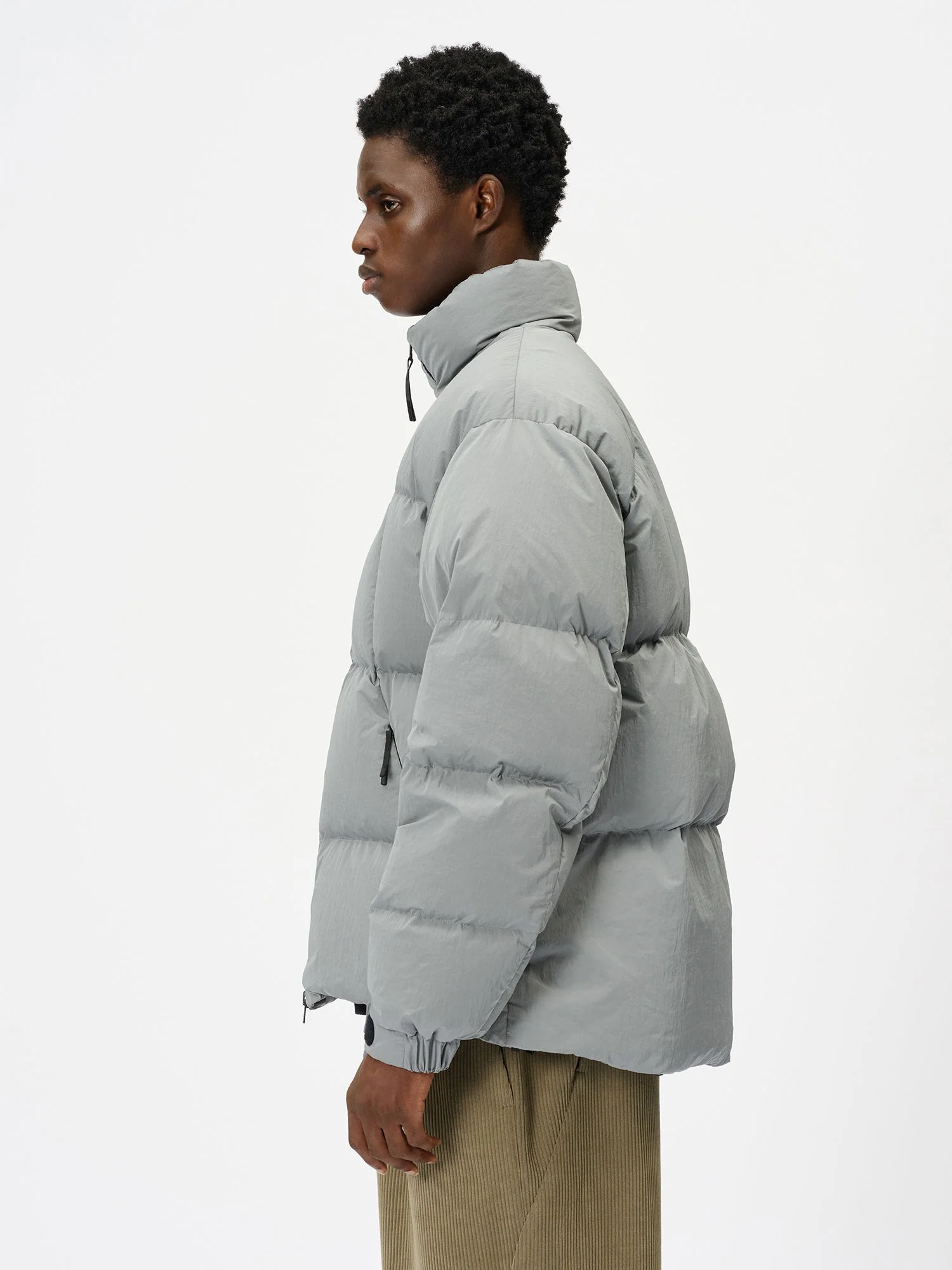 Dope Dyed Ripple Nylon Down Jacket - Image 5