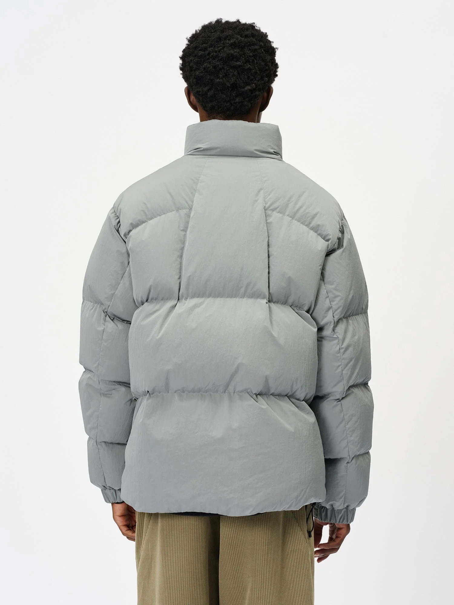 Dope Dyed Ripple Nylon Down Jacket - Image 6