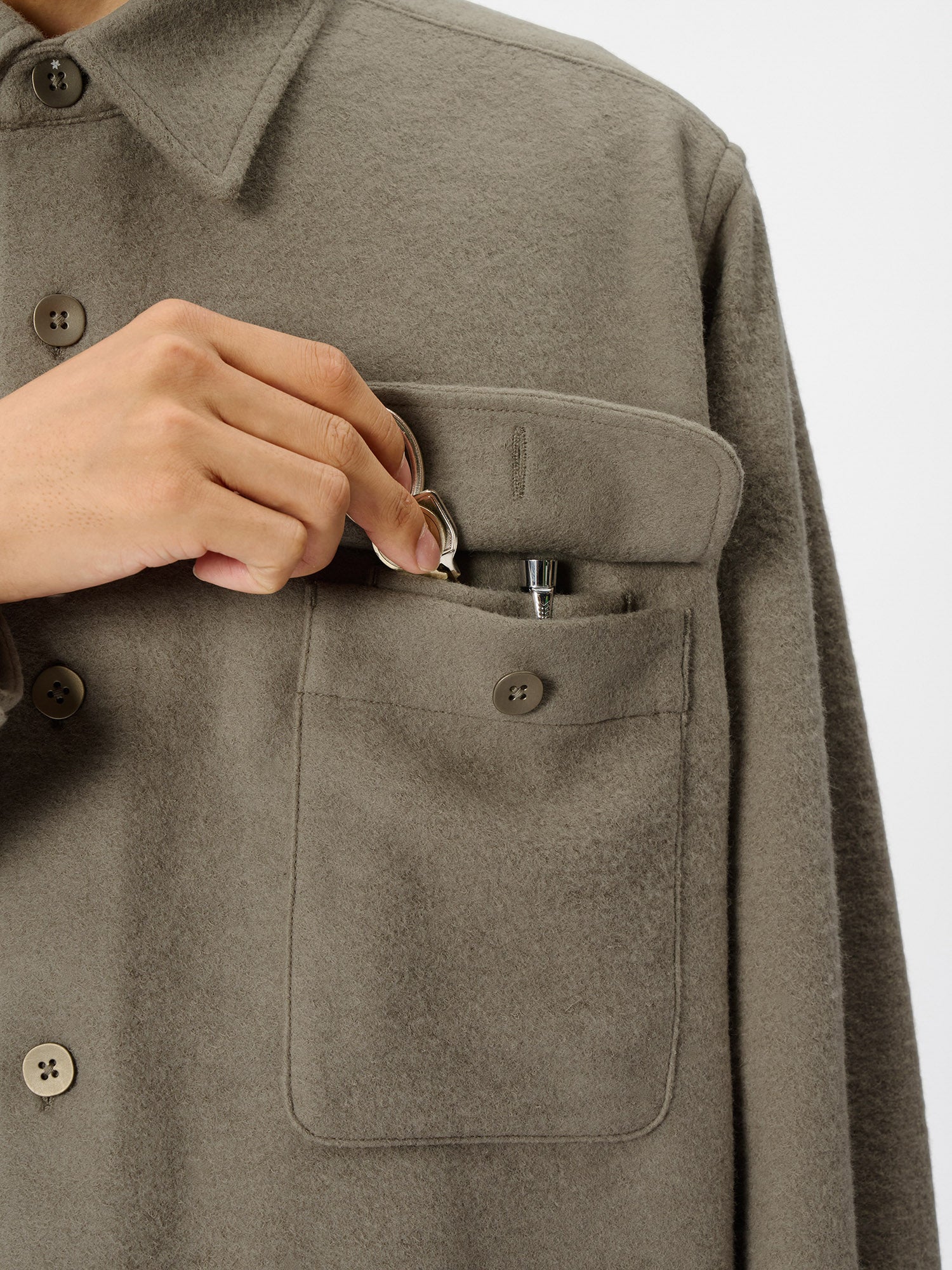 Wool Jersey Coptis Shirt - Image 15