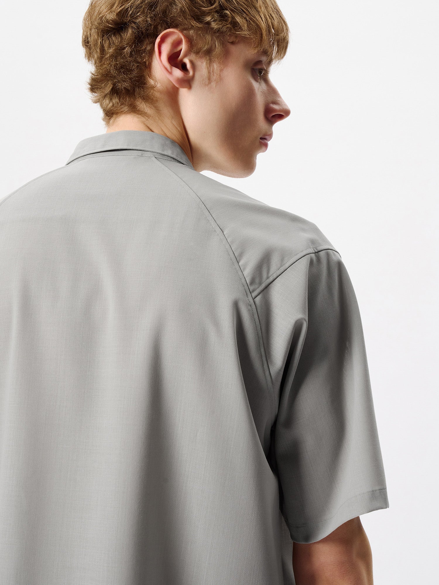 High Twisted Wool Relax S/S Shirt - Image 10