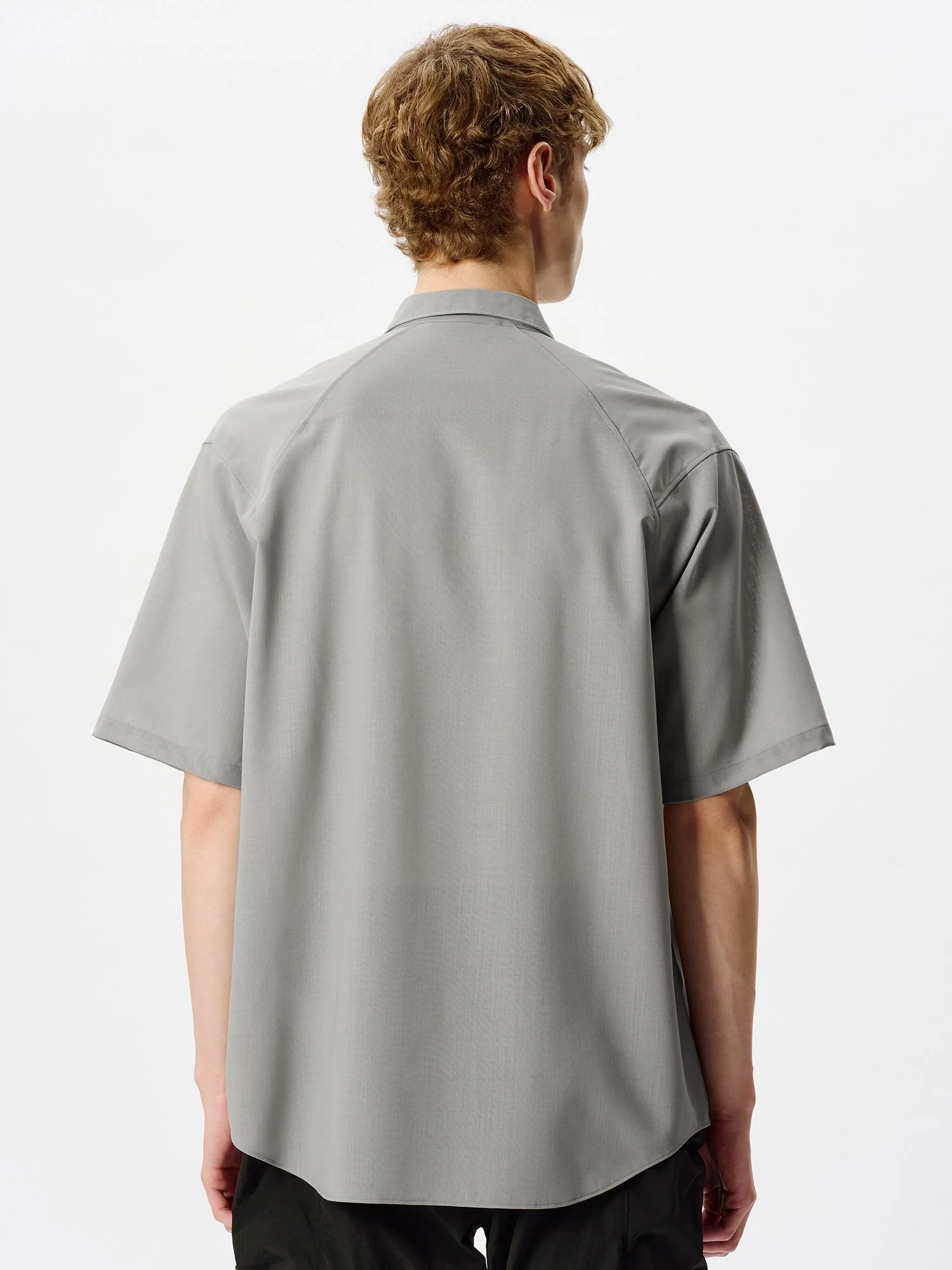 High Twisted Wool Relax S/S Shirt - Image 6