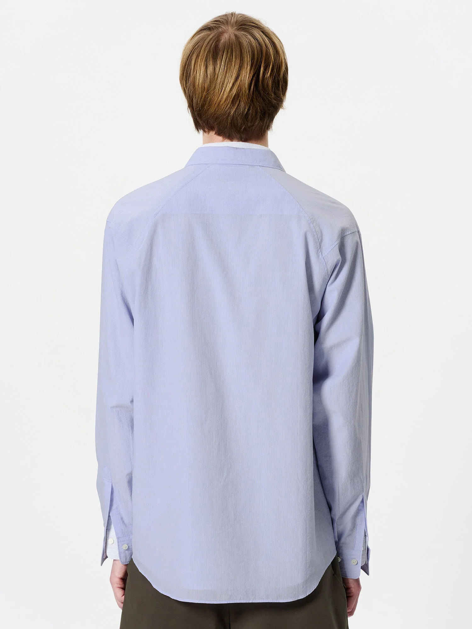 Fine Cotton Seersucker Striped Shirt - Image 6
