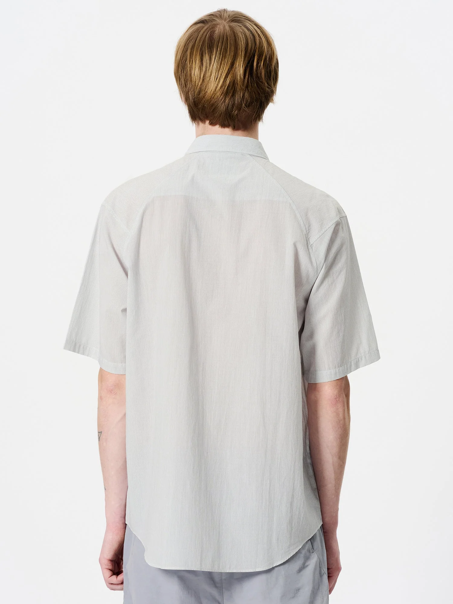 Fine Cotton Seersucker Striped S/S Shirt - Image 6