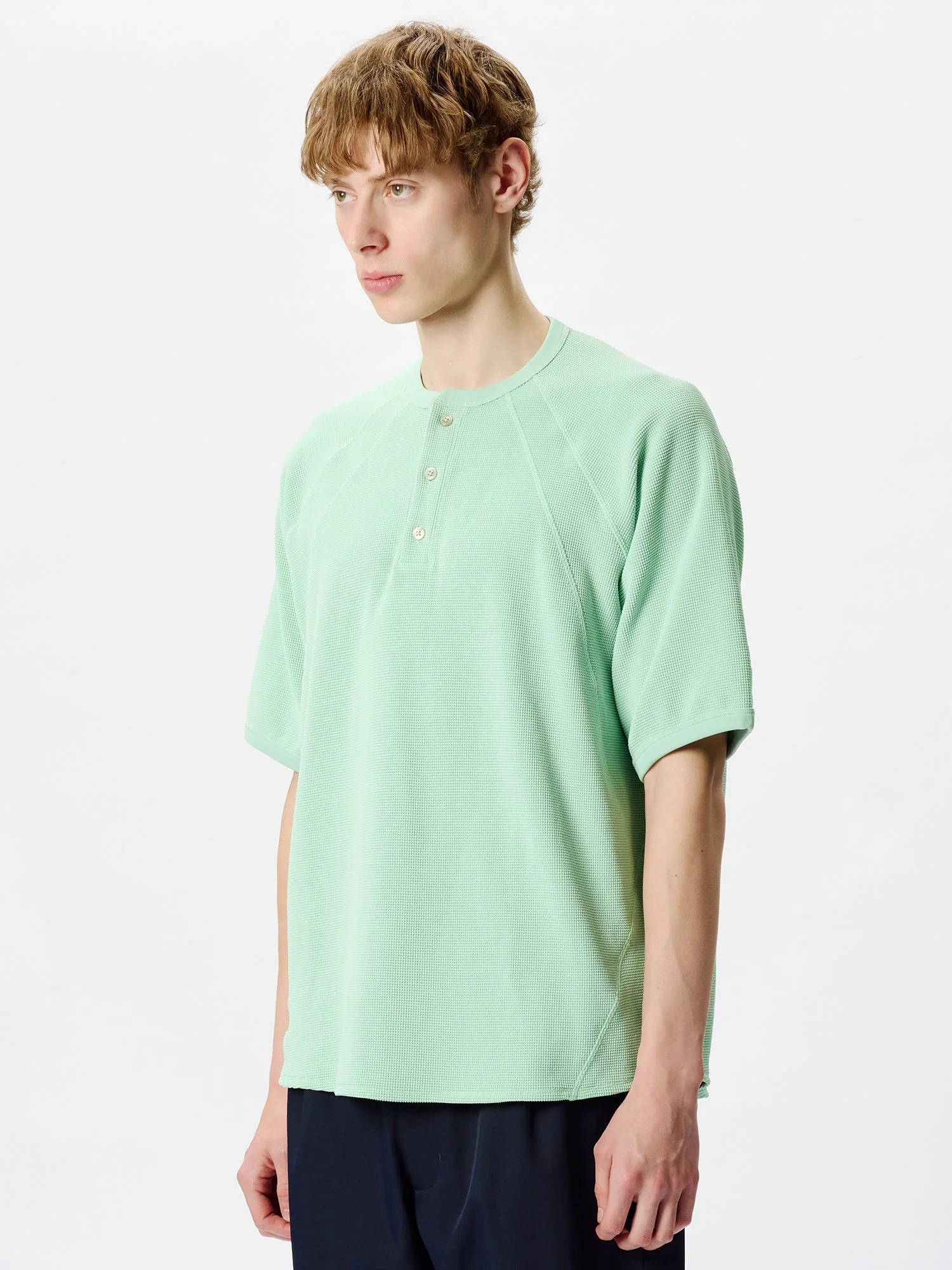 Mesh WF Actinoid Henley Neck T-shirt - Image 5