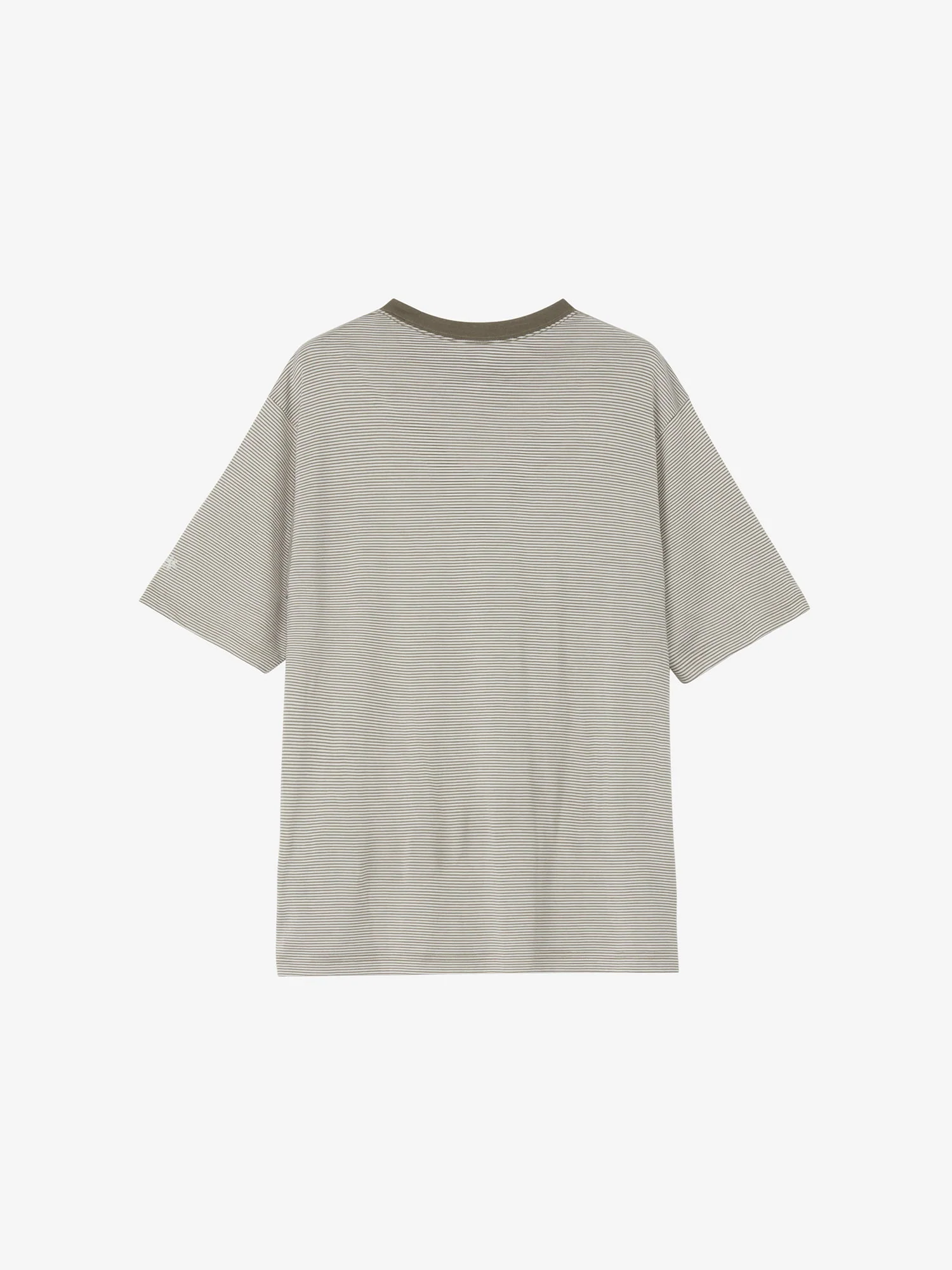 Striped Wool x Lyocell Jersey T-shirt - Image 3