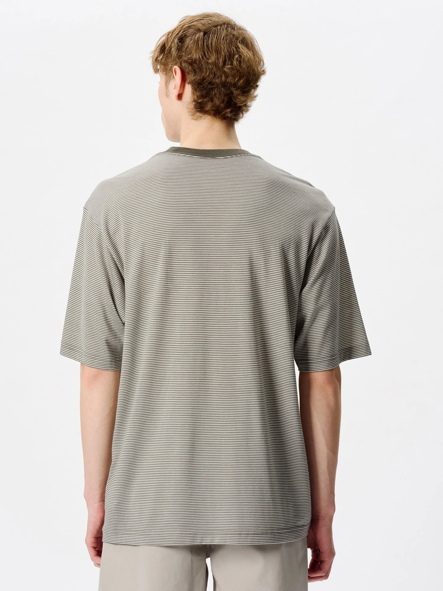Striped Wool x Lyocell Jersey T-shirt - Image 6