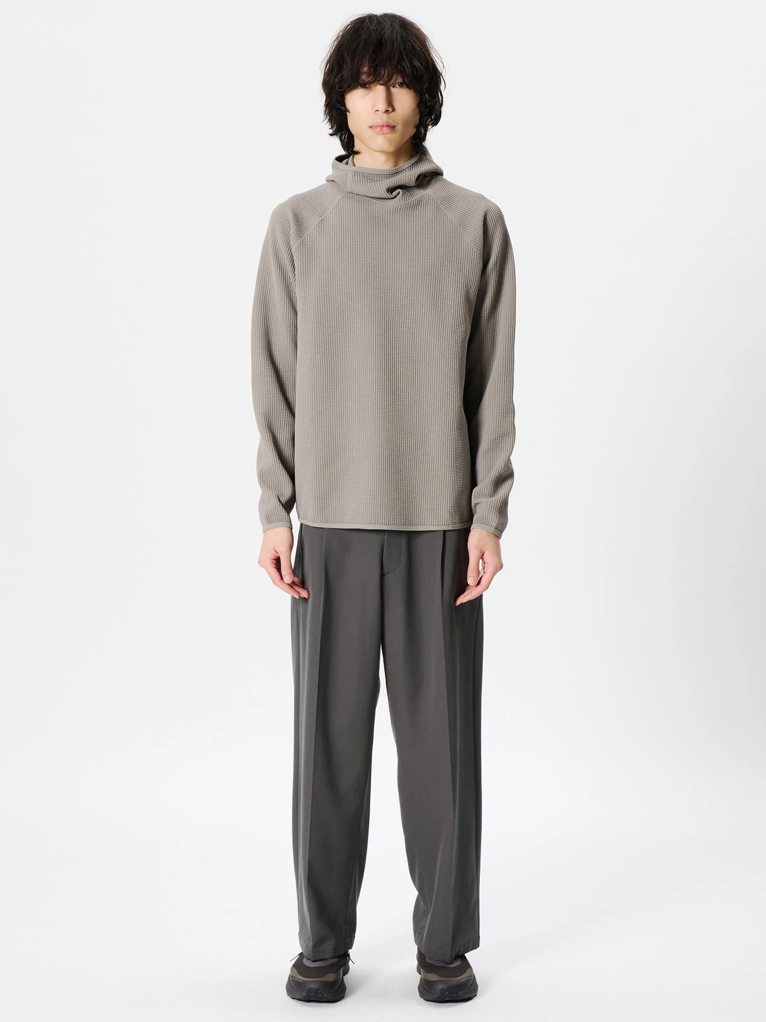 One Tuck Straight Wool Pants - Image 4