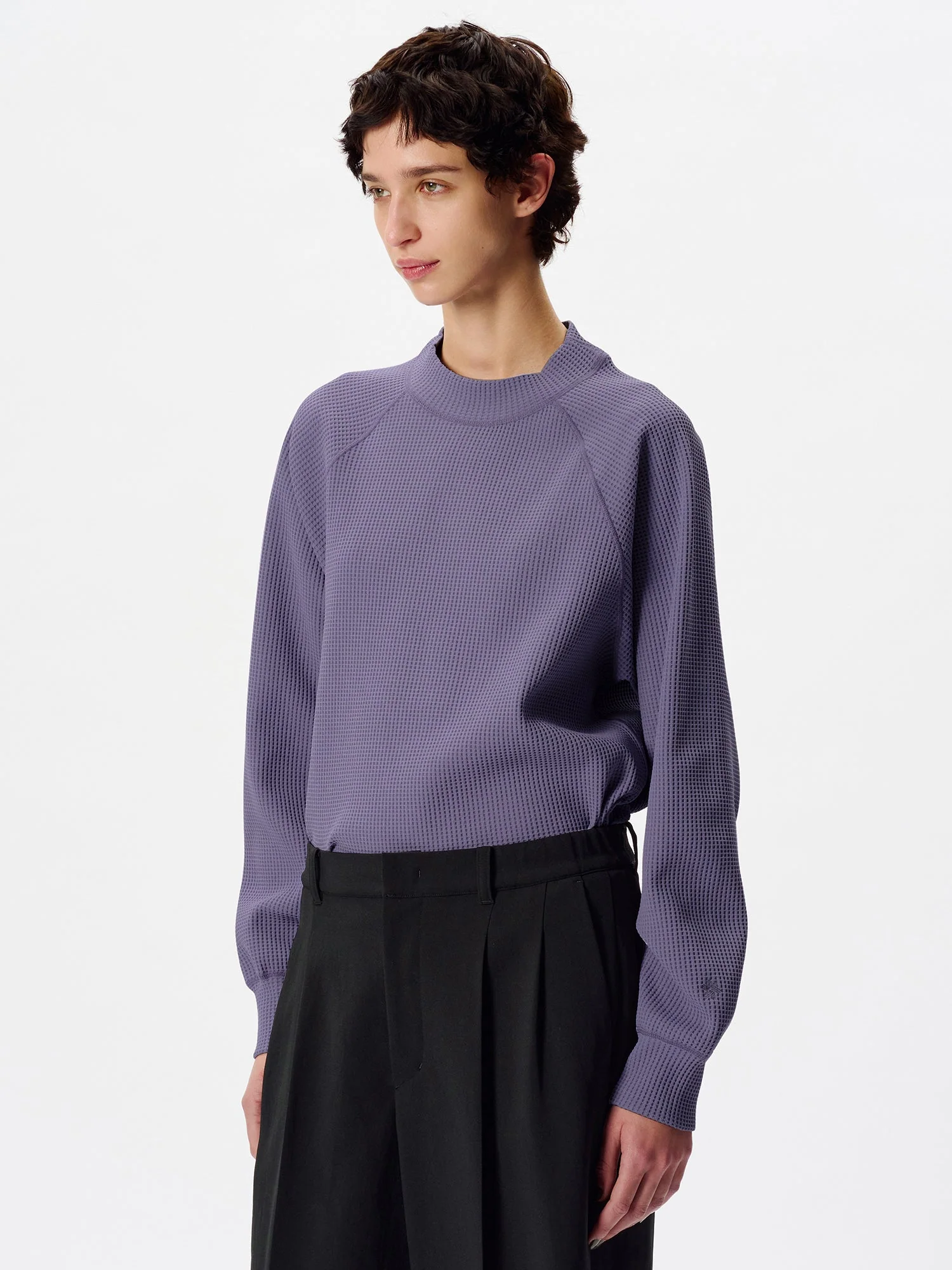 WF Light Mock Neck L/S T-shirt - Image 5
