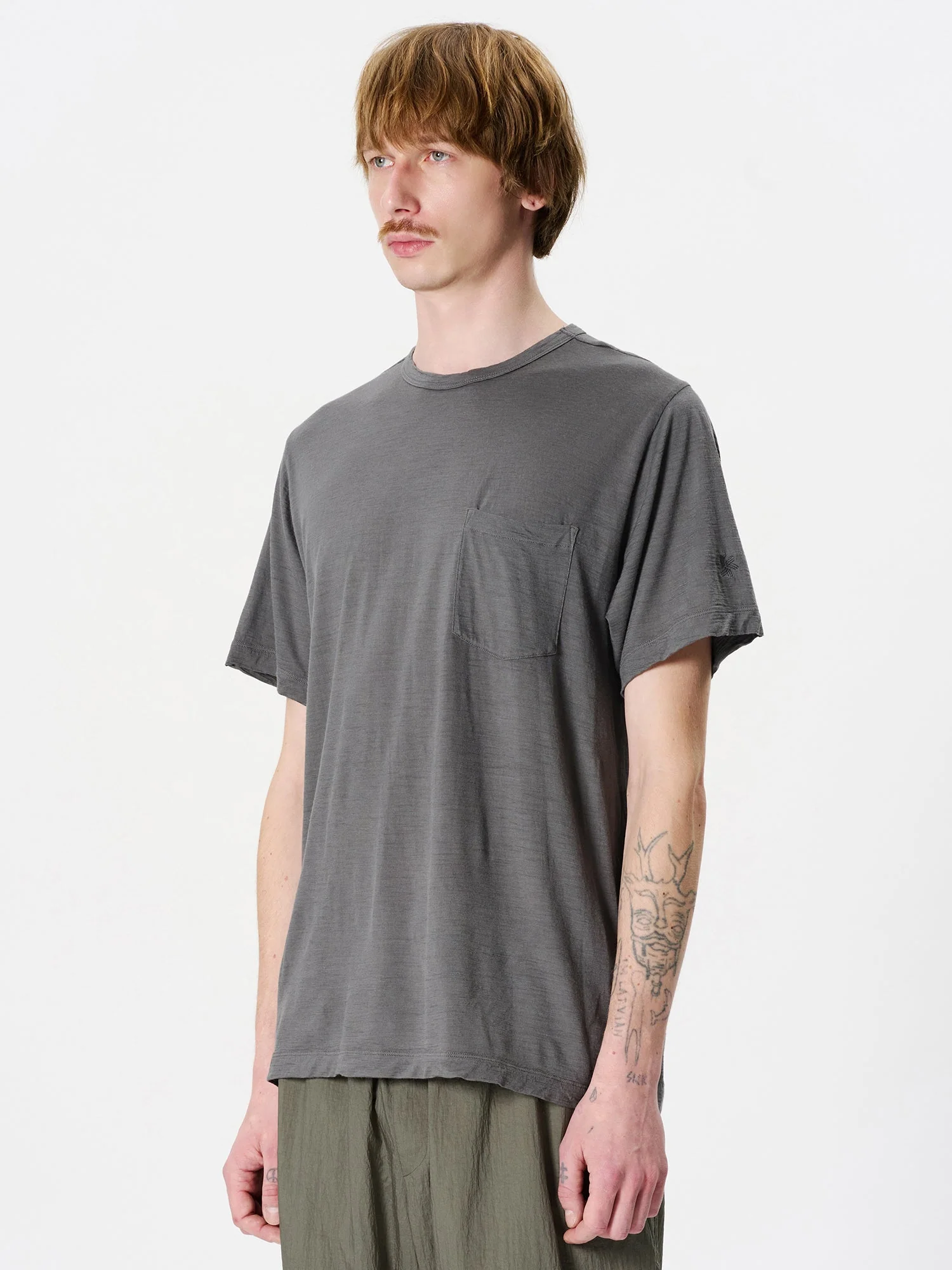 Garment Dyed Wool T-shirt - Image 5